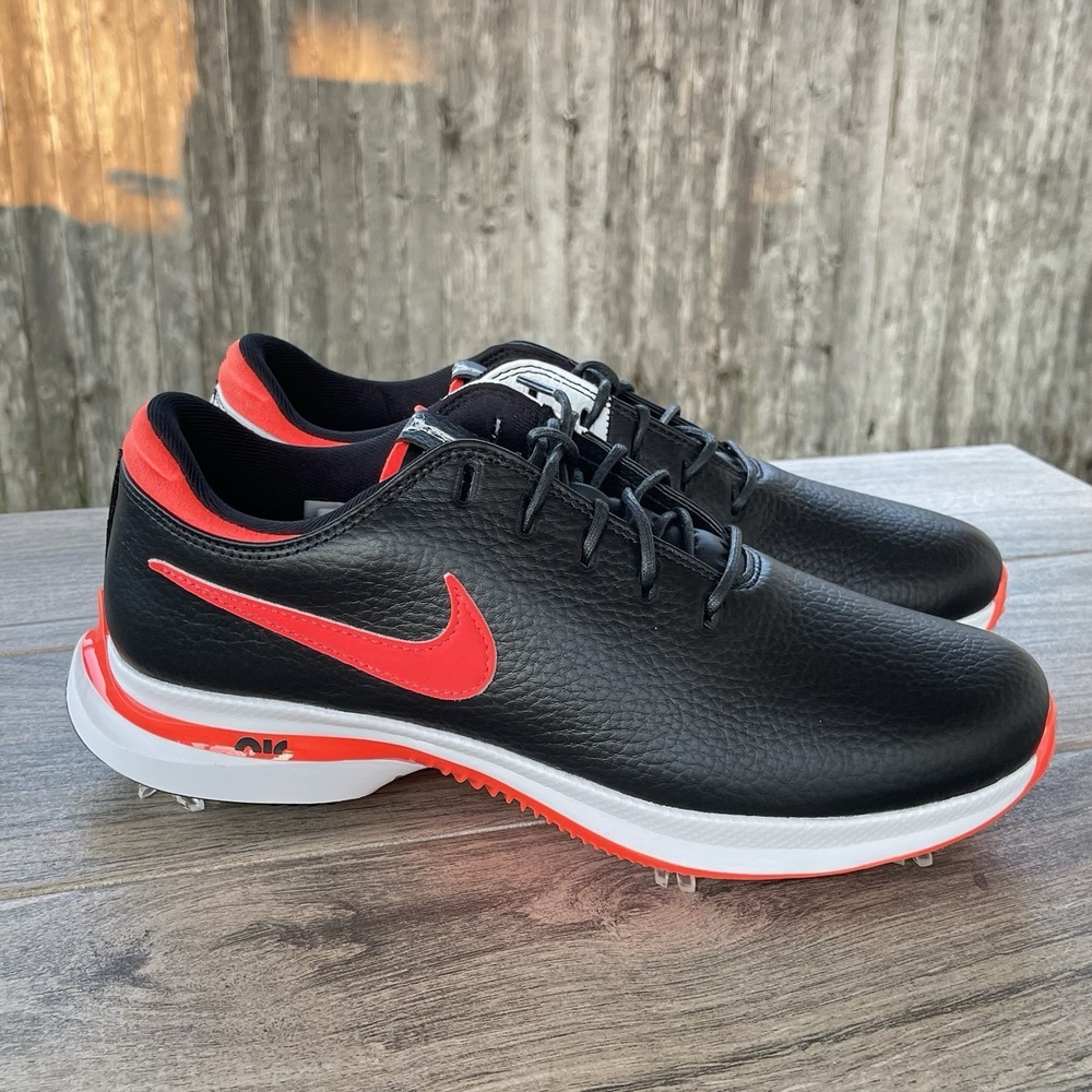 Nike Air Zoom Victory Tour 3 Golf Shoes 8.5 Black Crimson Leather DV6798-004 NEW